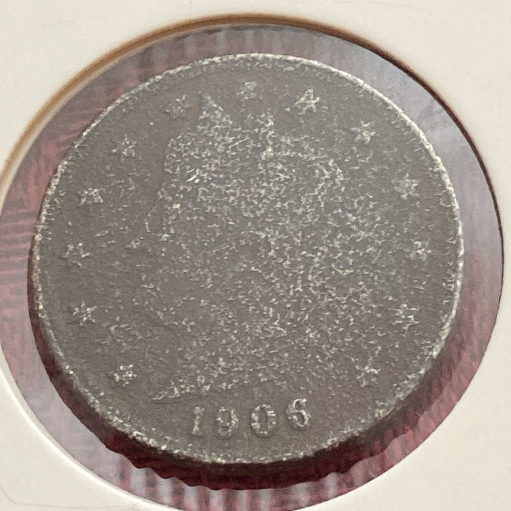 Antique 1906 Liberty V Nickel